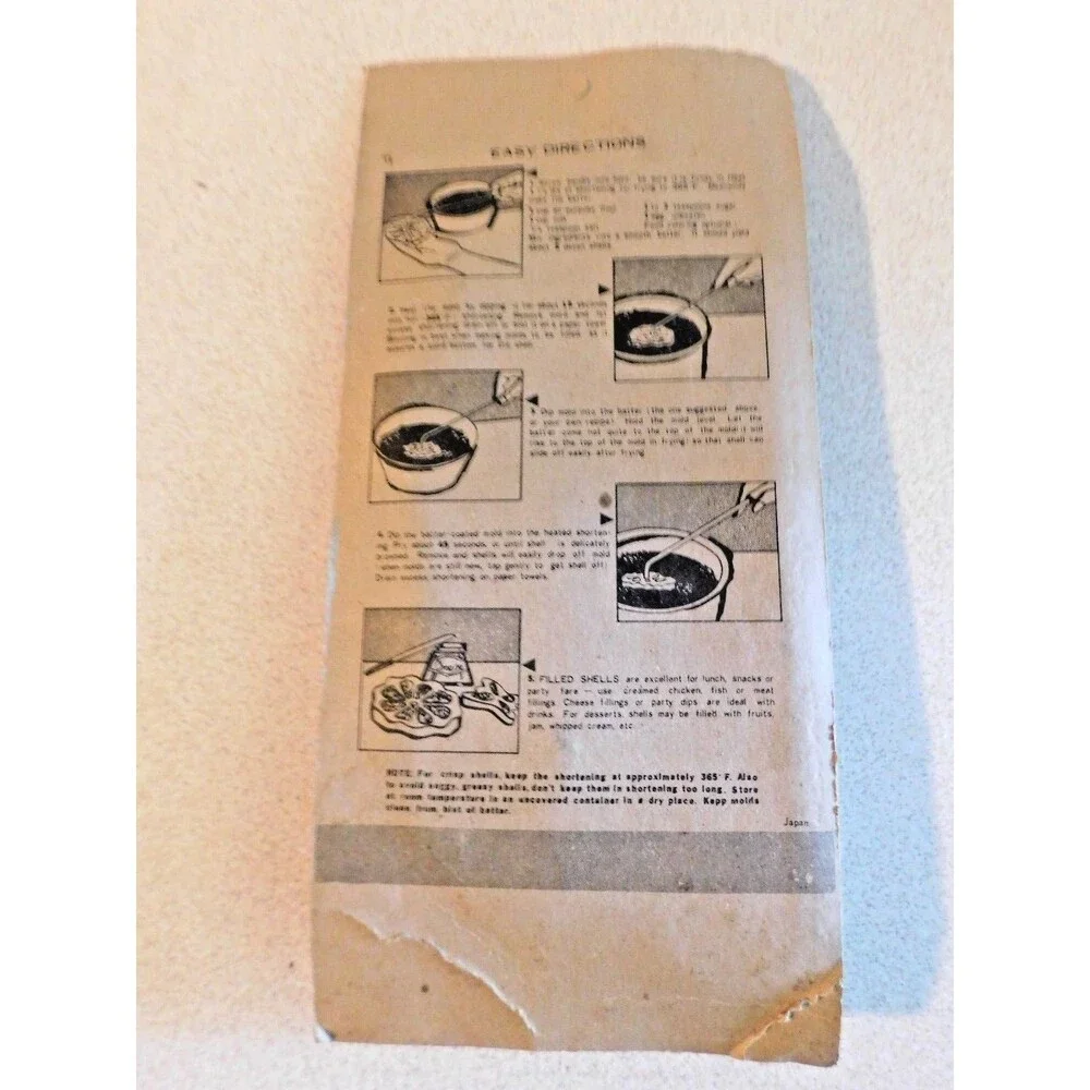 Kitchen King Inc. VINTAGE Patty Shell Set / Rosette Maker No. 110